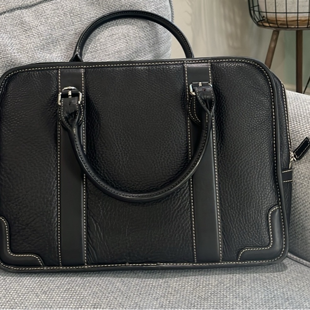Brooks Brothers Leather briefcase/ laptop bag